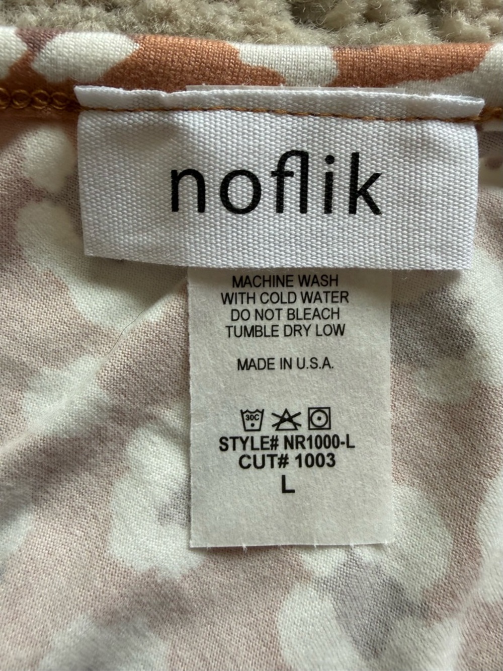 NWOT-Brushed Leopard Romper in Mauve SZ L - Picture 8 of 9